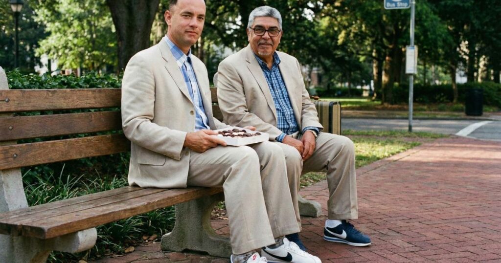Forrest Gump bench scene