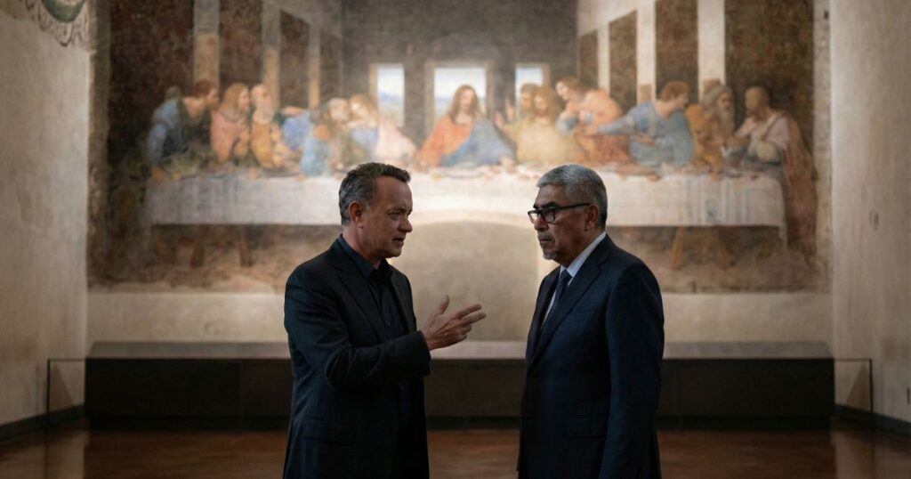 Robert Langdon Last Supper scene