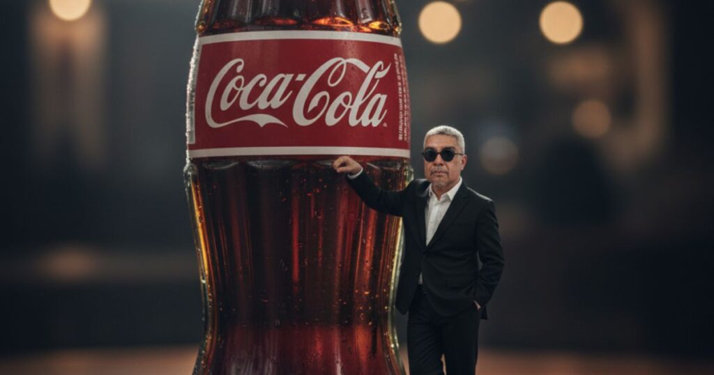 miniature man coke bottle