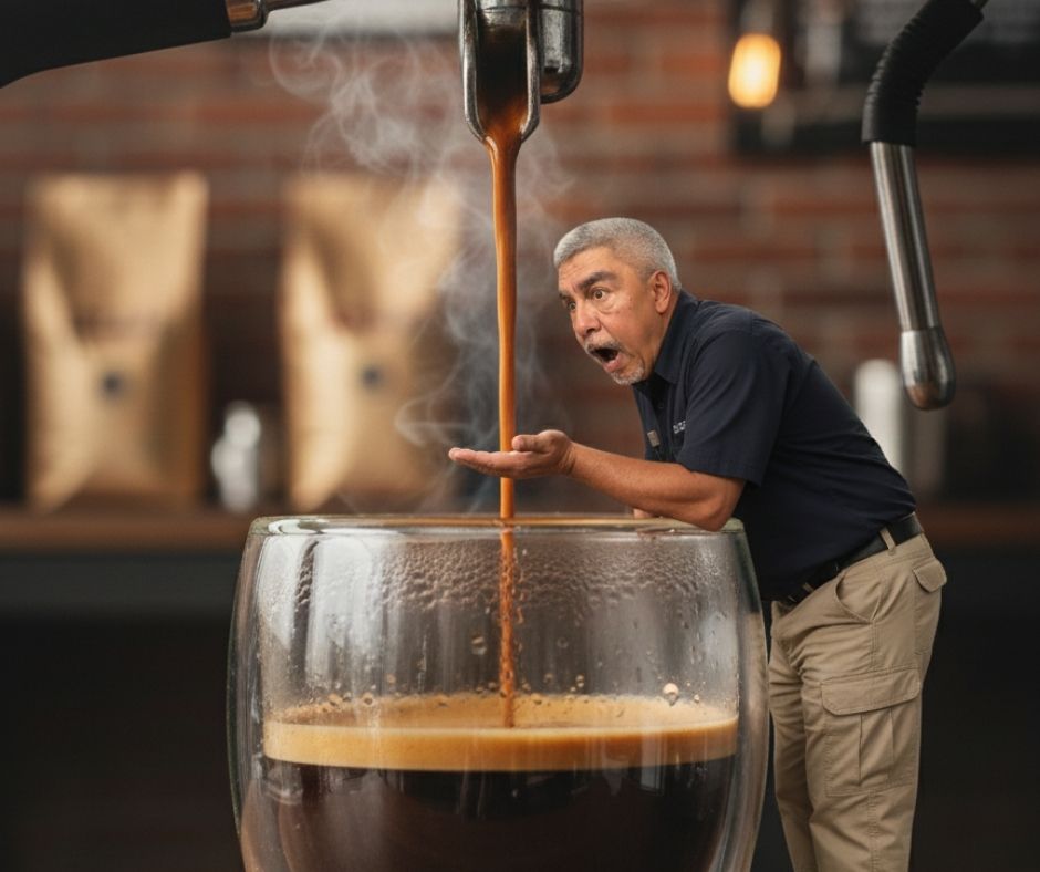 Miniature Espresso Scene